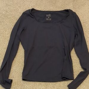 Classic Long Sleeve Bodysuit in Deep Blue